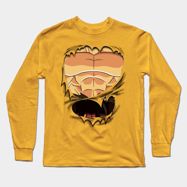 Goku Phase three Chest Dragon ball Super Long Sleeve T-Shirt by GeekCastle